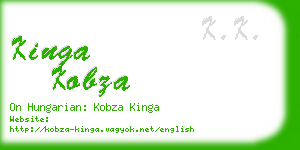 kinga kobza business card